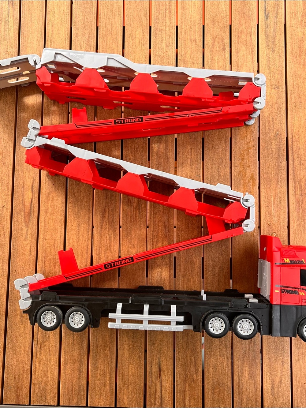 Toy Car Truck Cargo Storage Transporter Launcher Track EUC Hotwheels Matchbox